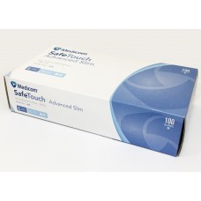 Medicom Disposable Nitrile Gloves Powder-Free Latex-Free 1000pcs=10 boxes=1ctn Safetouch Advanced Slim 1175D Blue Large Size