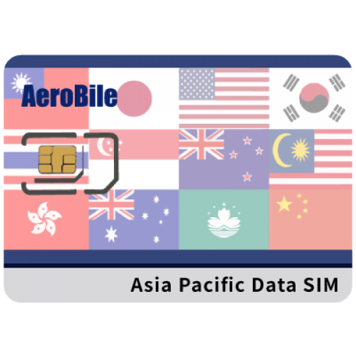 Asia Prepaid Data SIM Card 8 Days- China, Japan, Korea, Thailand, Hong Kong, Macao, Taiwan, Singapore, Malaysia 