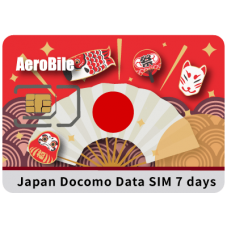 Japan Docomo Unlimited SIM - 7 Days Prepaid Data SIM Card