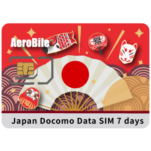 Japan Docomo Unlimited SIM - 7 Days Prepaid Data SIM Card