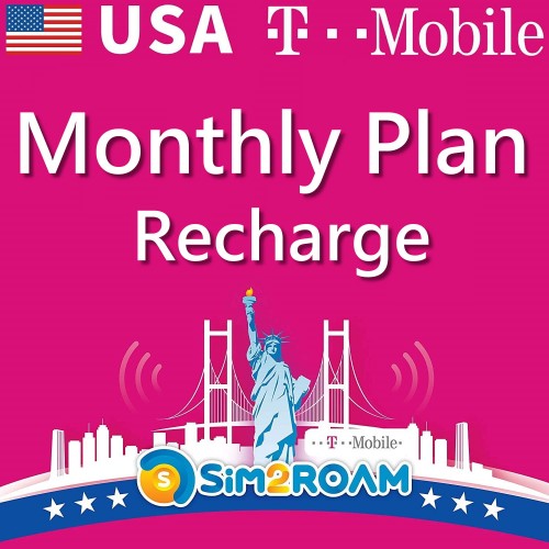 Recharge -  T-mobile USA 21, 28 days or 58 days (not for daily extension)